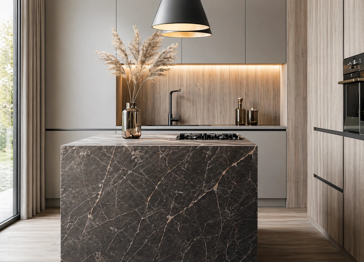 Piedra sinterizada - Cocina moderna