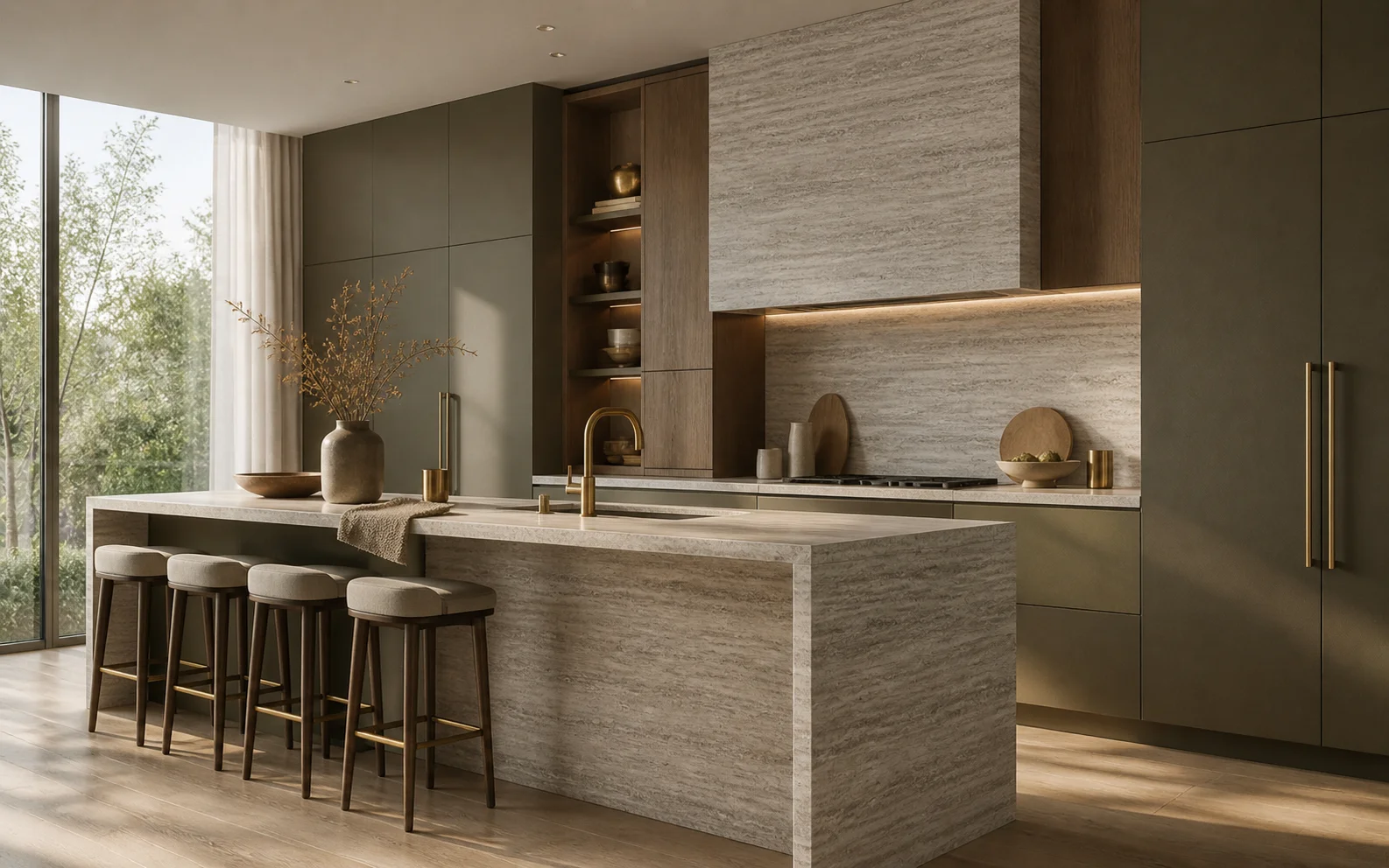 Aplicacion · Silver Travertine